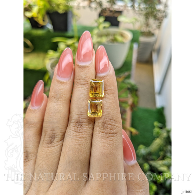 7.83 Ct.Tw. Citrine Pair from Brazil