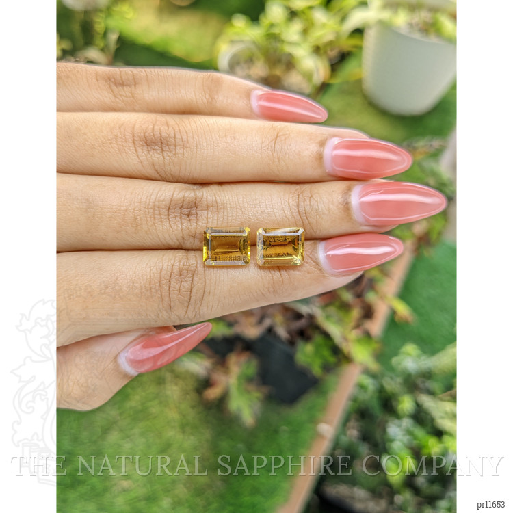 7.30 Ct.Tw. Citrine Pair from Brazil