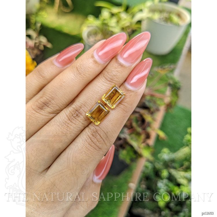 7.30 Ct.Tw. Citrine Pair from Brazil