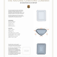 7.30 Ct.Tw.Total Carat Weight Citrine Pair from Brazil 3 D Scan Report