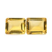 5.72 Ct.Tw. Emerald Cut Citrine Pair
