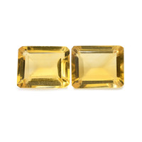 5.72 Ct.Tw. Emerald Cut Citrine Pair