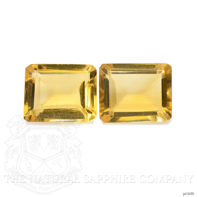 5.72 Ct.Tw. Yellow Citrine Pair from Brazil
