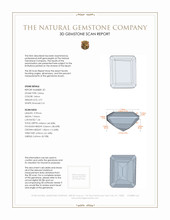 5.72 Ct.Tw.Total Carat Weight Citrine Pair from Brazil 3 D Scan Report