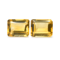 5.51 Ct.Tw. Emerald Cut Citrine Pair