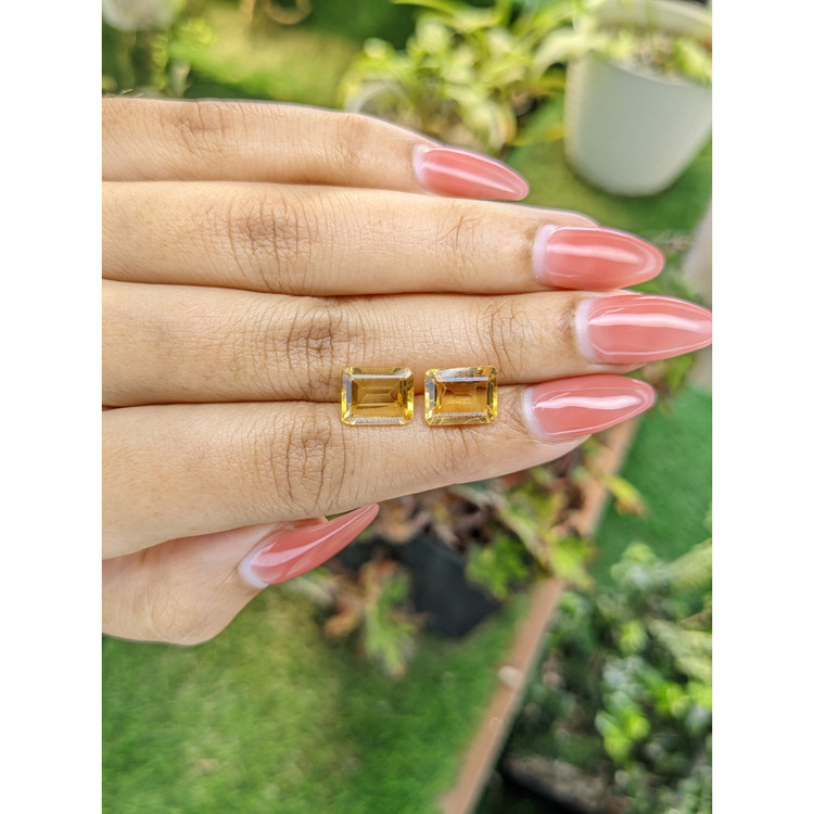 5.51 Ct.Tw. Citrine Pair from Brazil