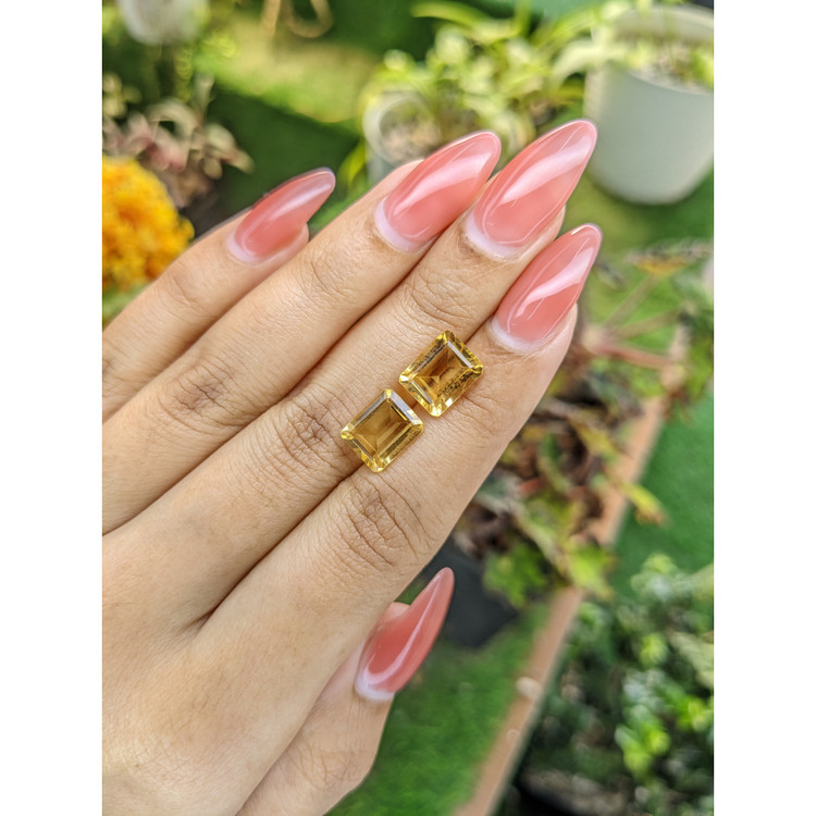 5.51 Ct.Tw. Citrine Pair from Brazil