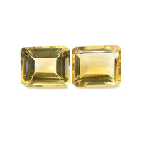 6.14 Ct.Tw. Emerald Cut Citrine Pair