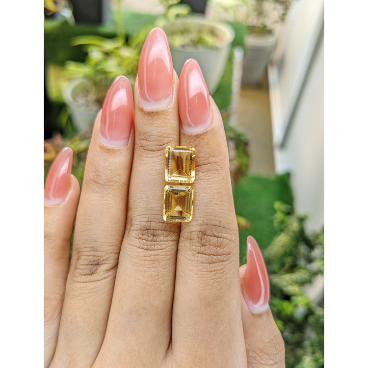 6.14 Ct.Tw. Citrine Pair from Brazil