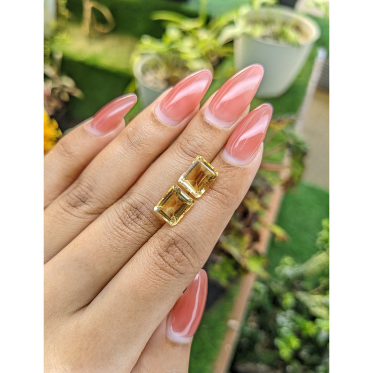 6.14 Ct.Tw. Citrine Pair from Brazil