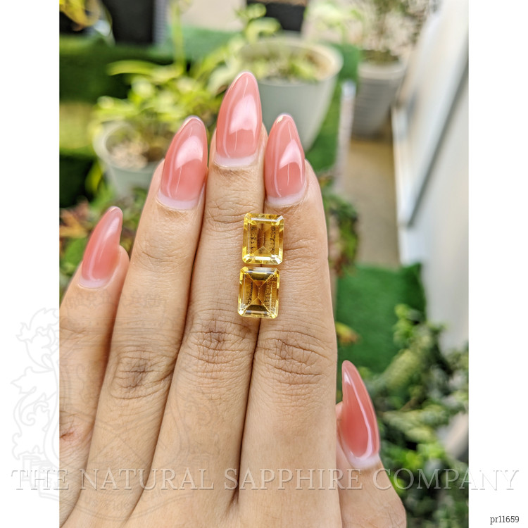 6.62 Ct.Tw. Citrine Pair from Brazil