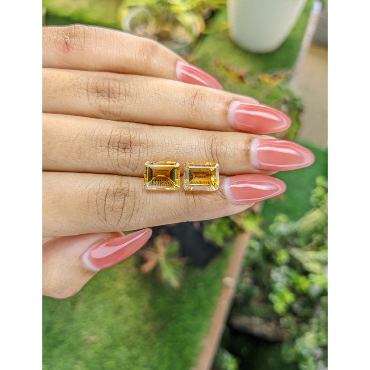 6.62 Ct.Tw. Citrine Pair from Brazil