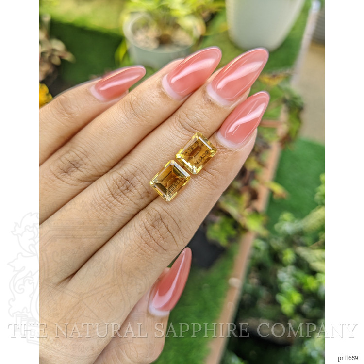 6.62 Ct.Tw. Citrine Pair from Brazil