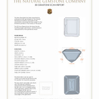 6.62&nbsp;Ct.Tw.Total Carat Weight Citrine Pair from Brazil 3 D Scan Report