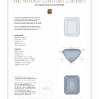 7.33 Ct.Tw.Total Carat Weight Citrine Pair from Brazil 3 D Scan Report