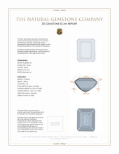 6.12&nbsp;Ct.Tw.Total Carat Weight Citrine Pair from Brazil 3 D Scan Report
