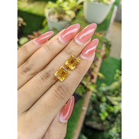 6.57 Ct.Tw.Total Carat Weight Citrine Pair from Brazil Life Style