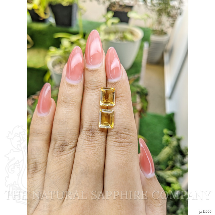 5.49 Ct.Tw. Citrine Pair from Brazil