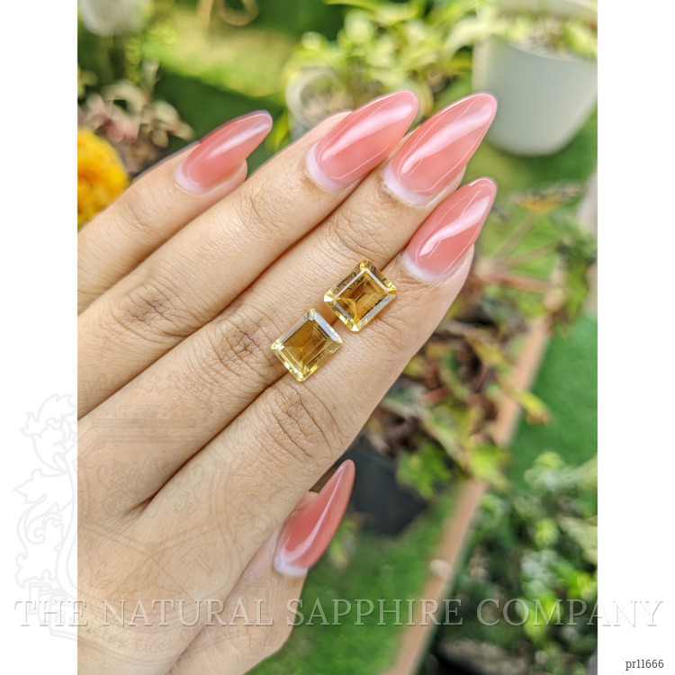 5.49 Ct.Tw. Citrine Pair from Brazil