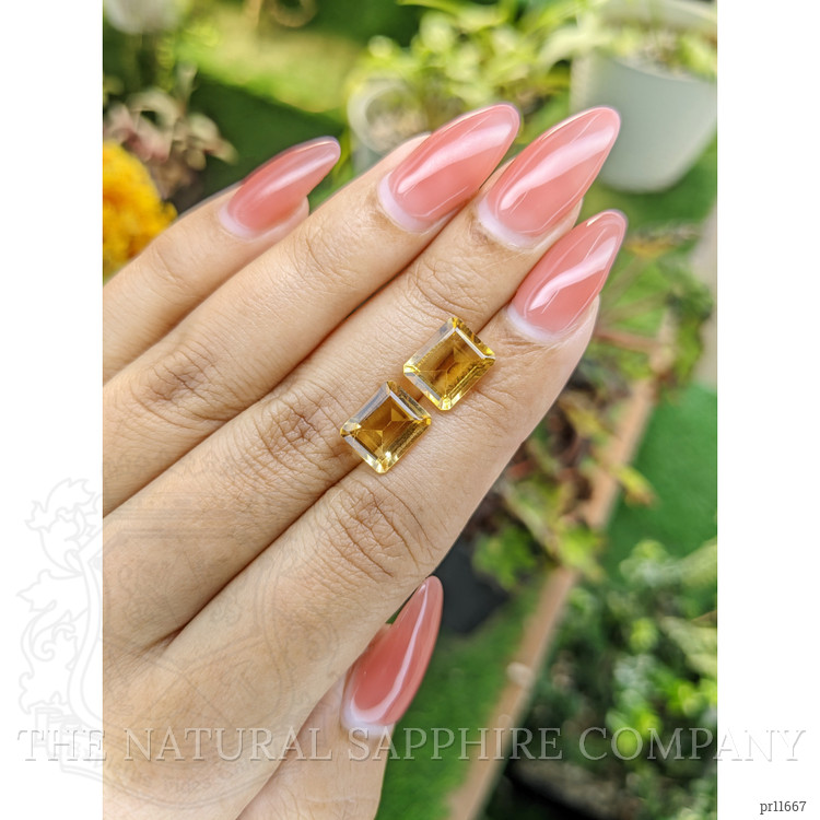 5.36 Ct.Tw. Citrine Pair from Brazil