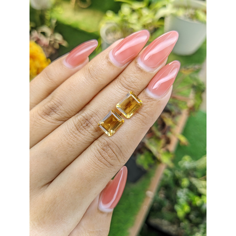 5.36 Ct.Tw. Citrine Pair from Brazil