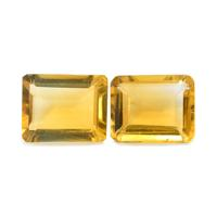 5.58 Ct.Tw. Emerald Cut Citrine Pair