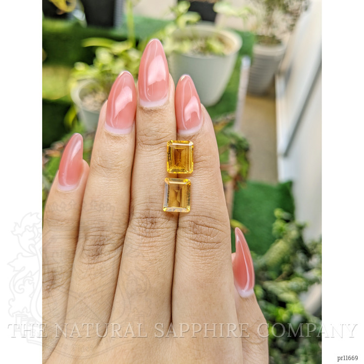 5.58 Ct.Tw. Citrine Pair from Brazil