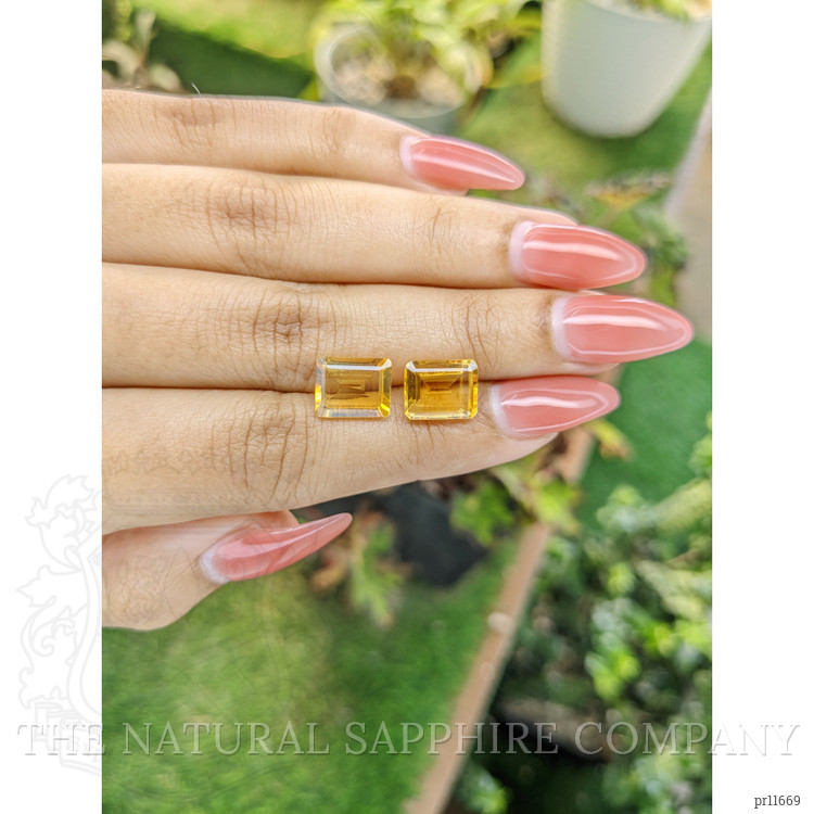 5.58 Ct.Tw. Citrine Pair from Brazil