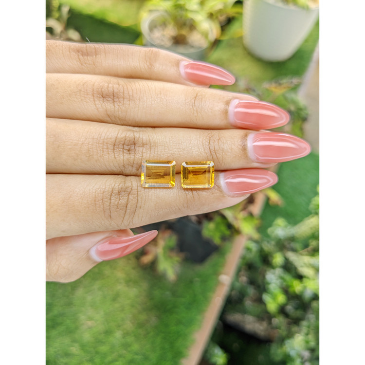 5.58 Ct.Tw. Citrine Pair from Brazil