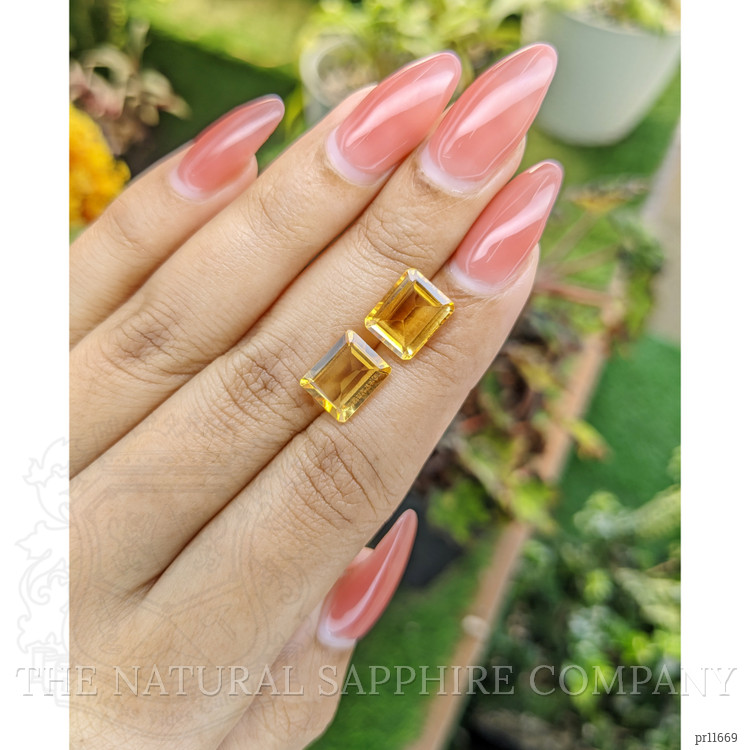 5.58 Ct.Tw. Citrine Pair from Brazil