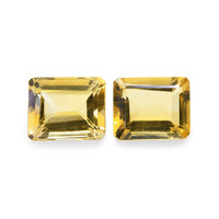 6.50 Ct.Tw. Emerald Cut Citrine Pair