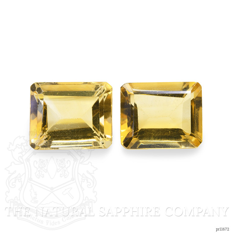 6.50 Ct.Tw. Yellow Citrine Pair from Brazil