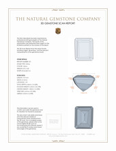 6.50&nbsp;Ct.Tw.Total Carat Weight Citrine Pair from Brazil 3 D Scan Report