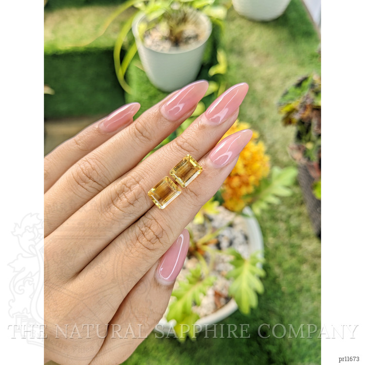 5.93 Ct.Tw. Citrine Pair from Brazil