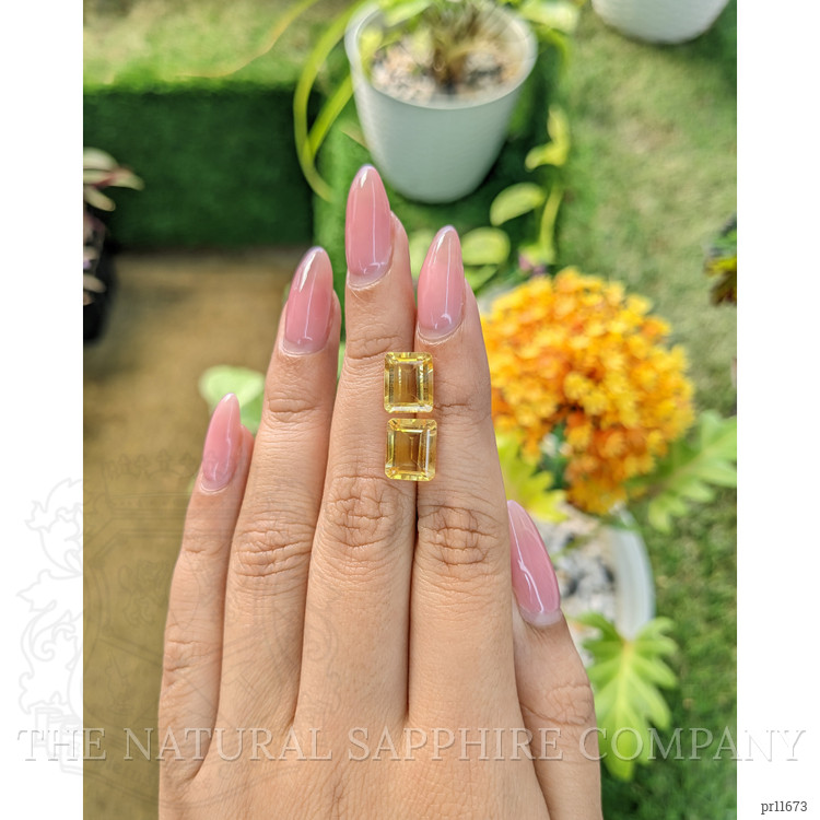 5.93 Ct.Tw. Citrine Pair from Brazil