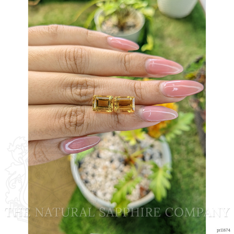 6.88 Ct.Tw. Citrine Pair from Brazil