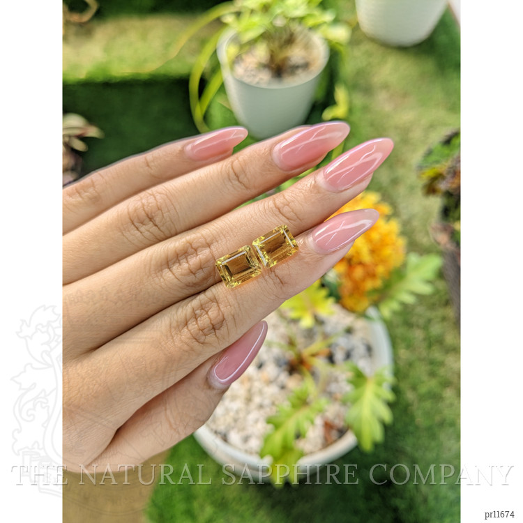 6.88 Ct.Tw. Citrine Pair from Brazil