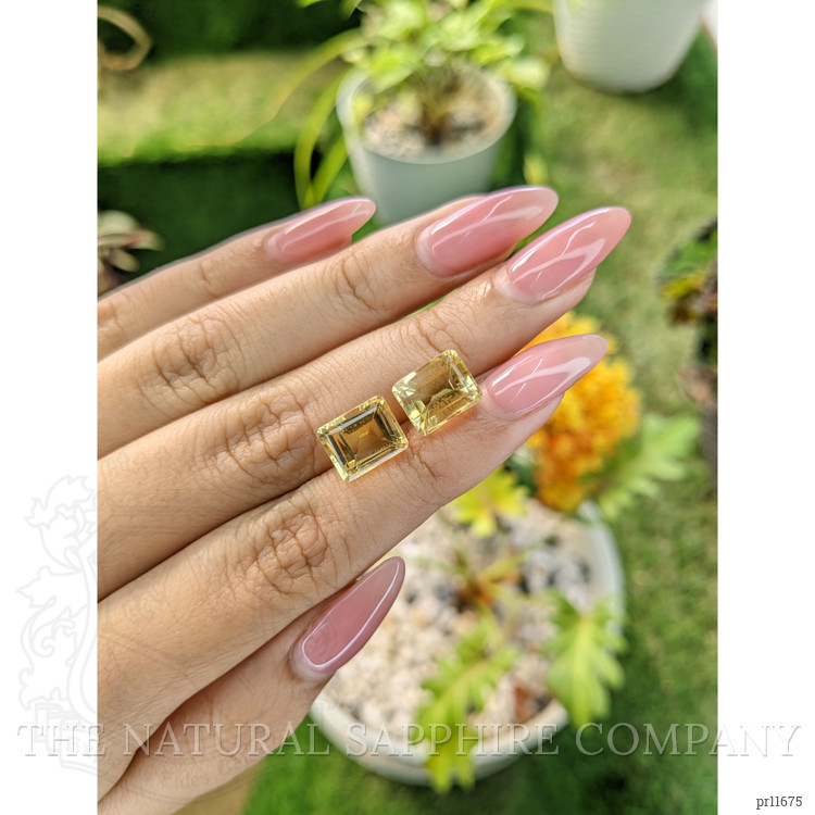 7.91 Ct.Tw. Citrine Pair from Brazil