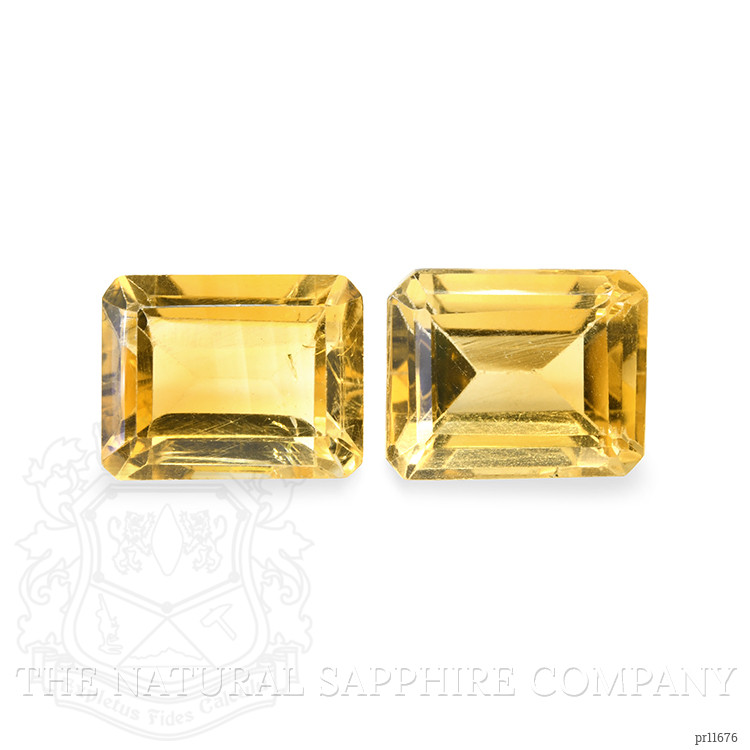 6.87 Ct.Tw. Yellow Citrine Pair from Brazil