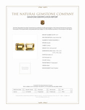6.17 Ct.Tw.Total Carat Weight Yellow Citrine Pair from Brazil Scan Report