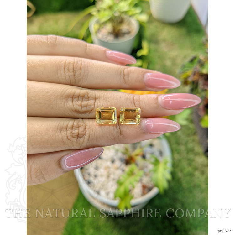 6.17 Ct.Tw. Yellow Citrine Pair from Brazil