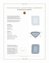 6.17&nbsp;Ct.Tw.Total Carat Weight Citrine Pair from Brazil 3 D Scan Report