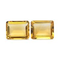 5.47 Ct.Tw. Emerald Cut Citrine Pair