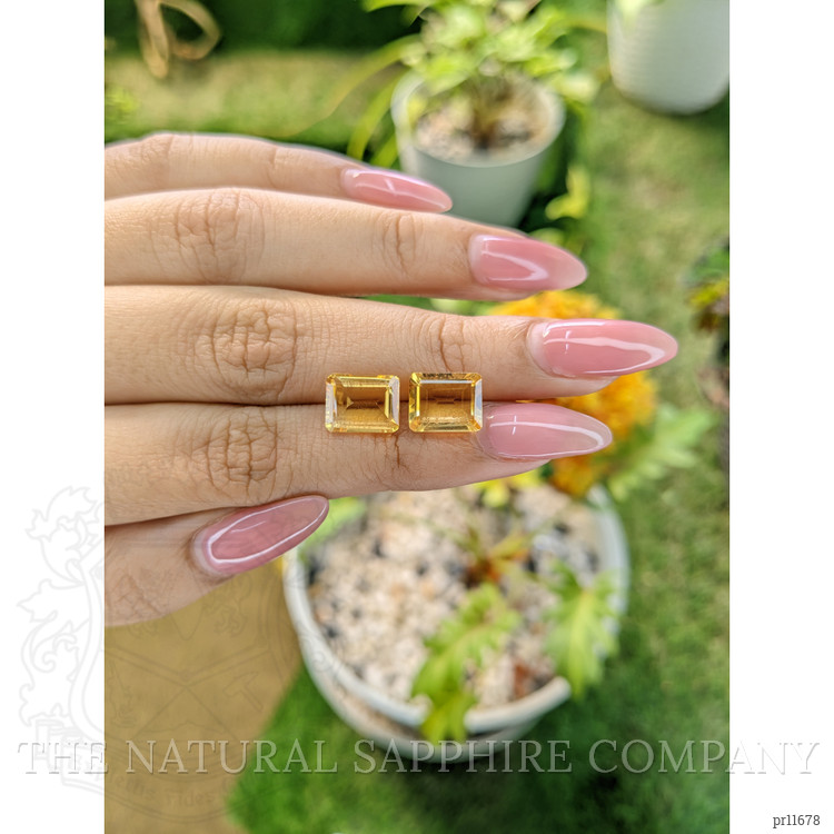 5.47 Ct.Tw. Citrine Pair from Brazil