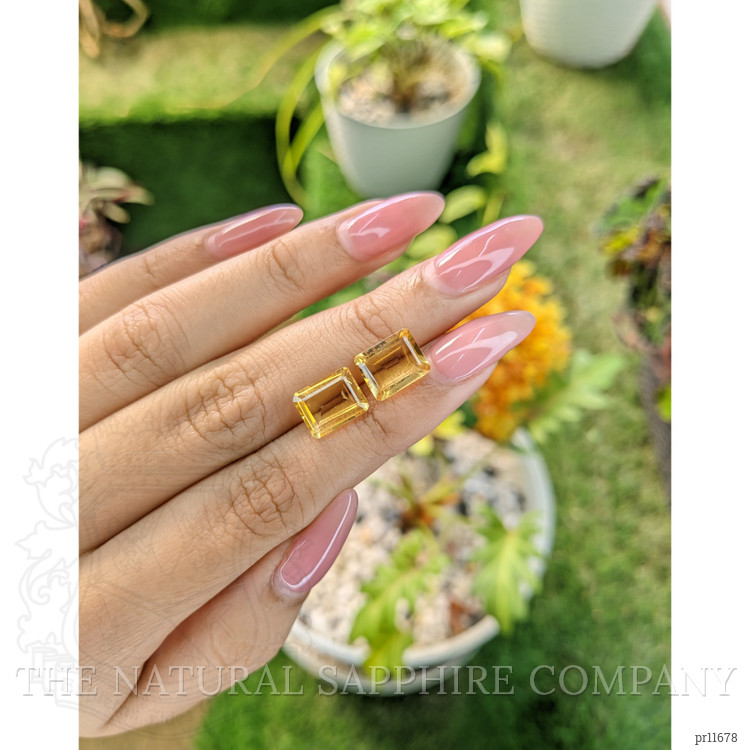 5.47 Ct.Tw. Citrine Pair from Brazil