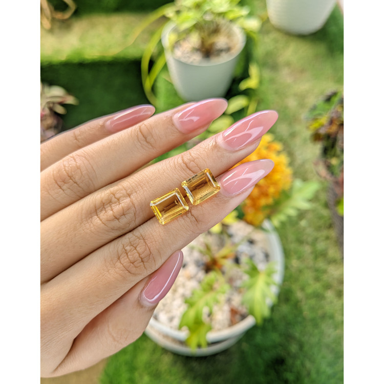 5.47 Ct.Tw. Citrine Pair from Brazil