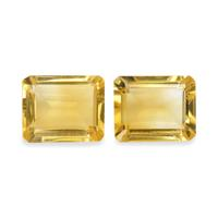 5.22 Ct.Tw. Emerald Cut Citrine Pair