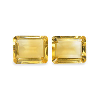 5.22 Ct.Tw. Emerald Cut Citrine Pair