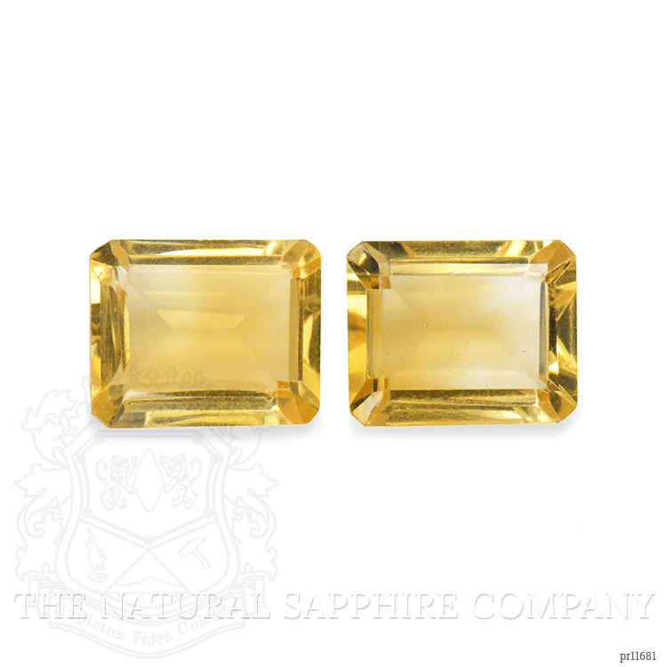 5.22 Ct.Tw. Yellow Citrine Pair from Brazil