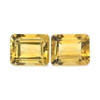 5.26 Ct.Tw. Emerald Cut Citrine Pair